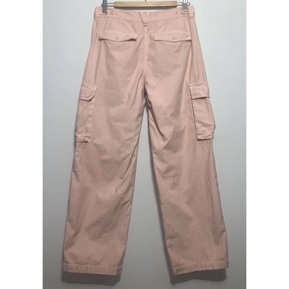 Madewell Womens Sz 27 Pink Low Slung Straight Fit Cargo Pants - Picture 4 of 7